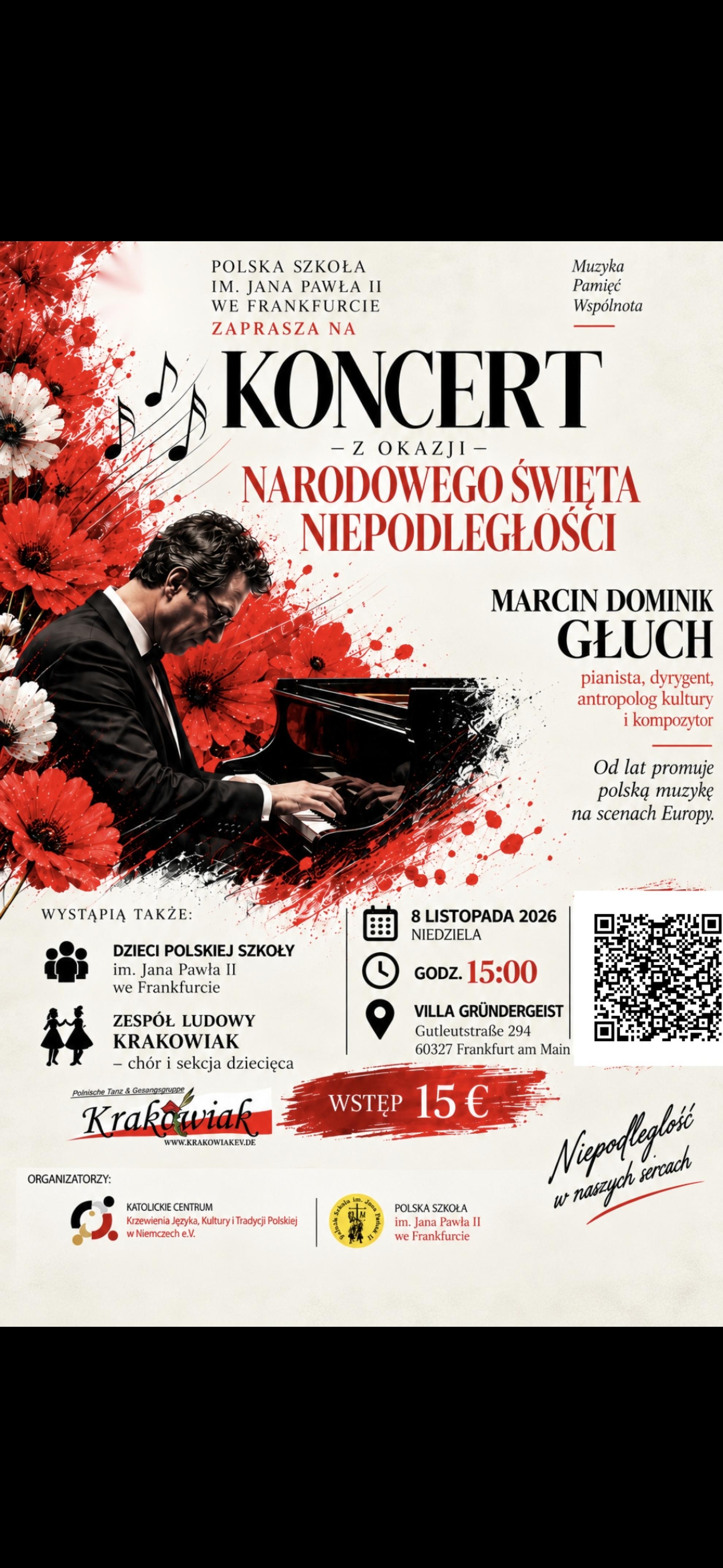 Koncert z okazji Narodowego Święta Niepodległości – Marcin Dominik Głuch   